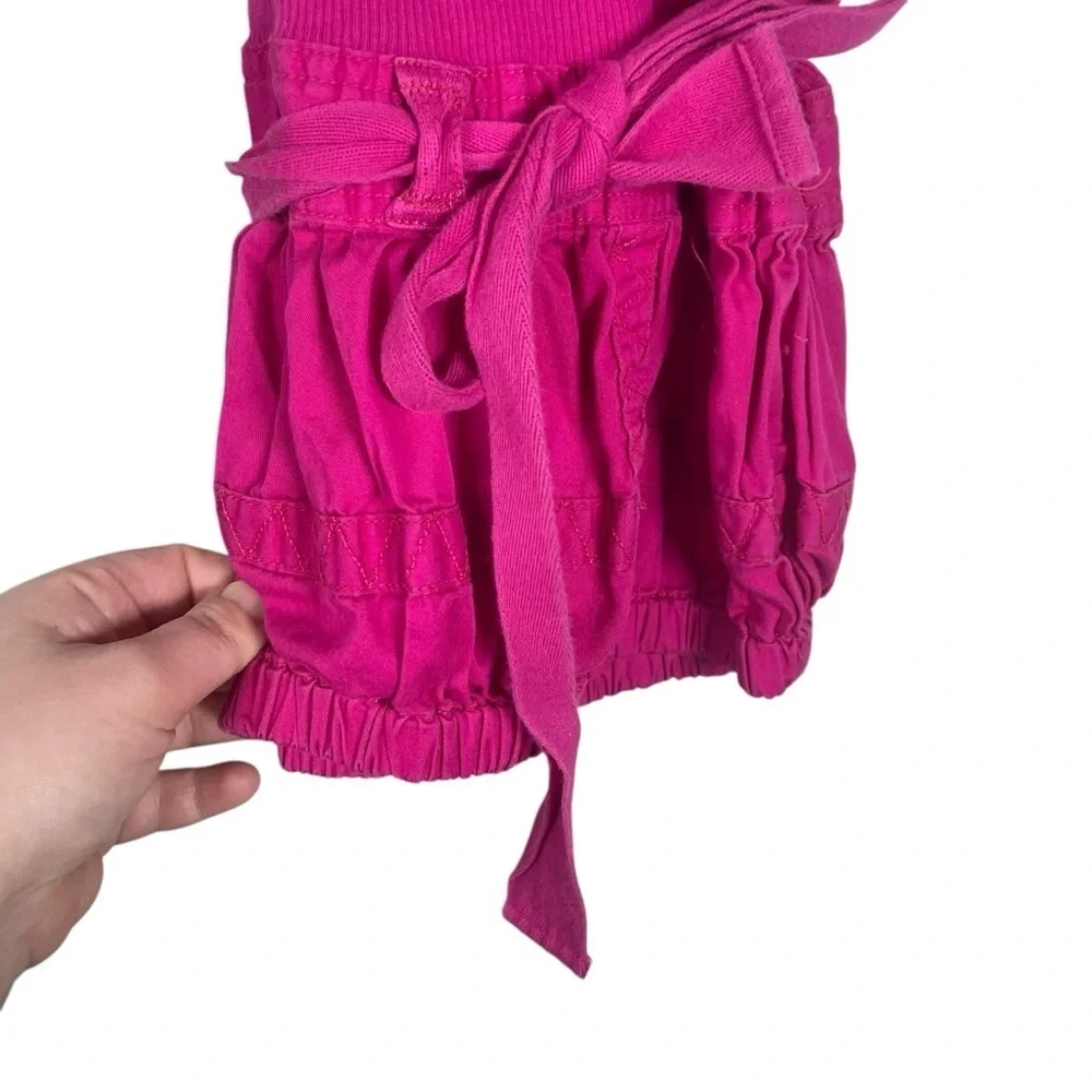 Ralph Lauren Girls Tie Waist Cargo Dress in Pink Size 2T